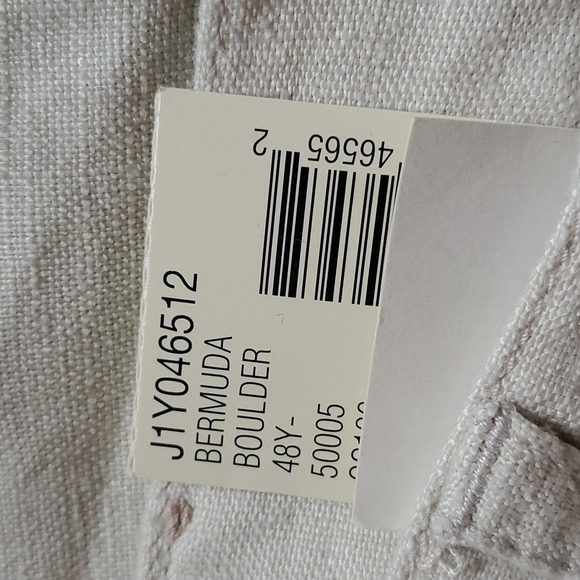 NWT Ralph Lauren Jean linen bermuda boulder ankle length pants size 14W cream - Picture 2 of 9